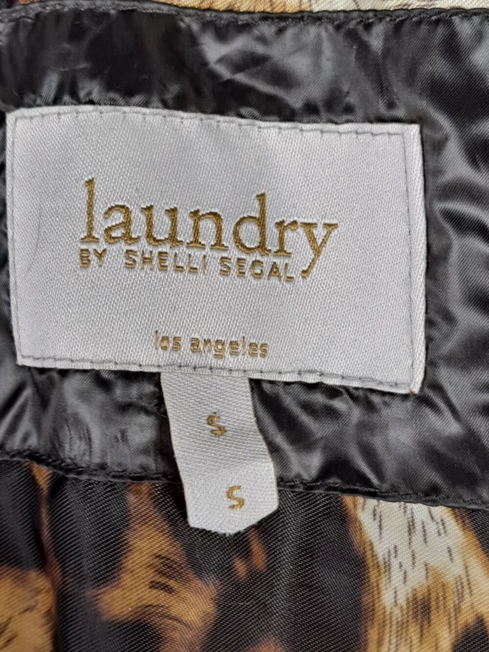 Laundry by Shelli Segal Size Small Black Puffer Coat Mid-Length Zip Front Pocket - Picture 13 of 15